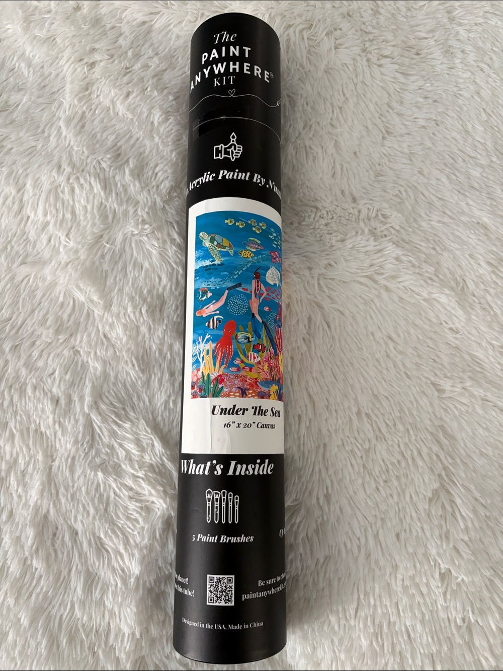The PAINT ANYWHERE Canvas Kit Acrylic Paint 🎨 Under The Sea 🌊 NWT